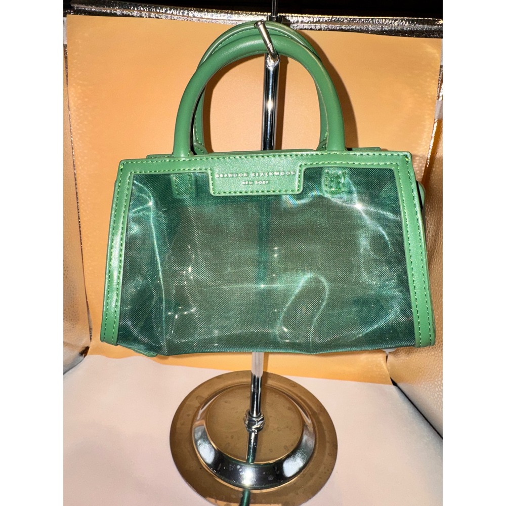 Brandon Blackwood Kendrick Trunk Green Mesh Mini‎ Tote Bag Handbag